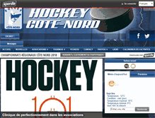 Tablet Screenshot of hockeycotenord.com